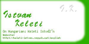 istvan keleti business card